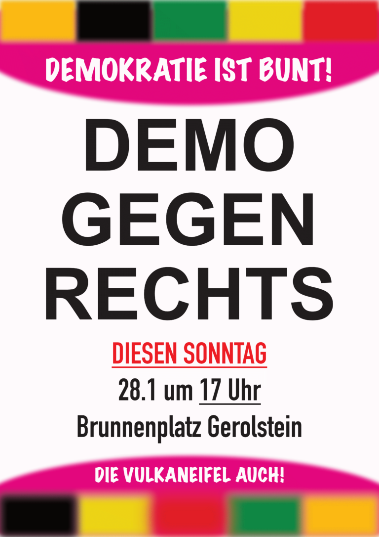 Demo gegen Rechts in Gerolstein