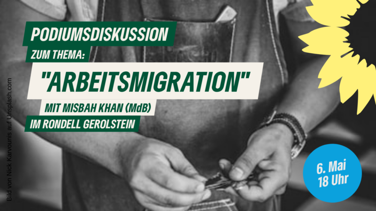 Podiumsdiskussion zum Thema „Arbeitsmigration“