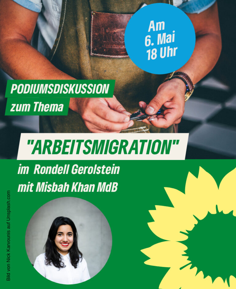 Podiumsdiskussion zum Thema „Arbeitsmigration“