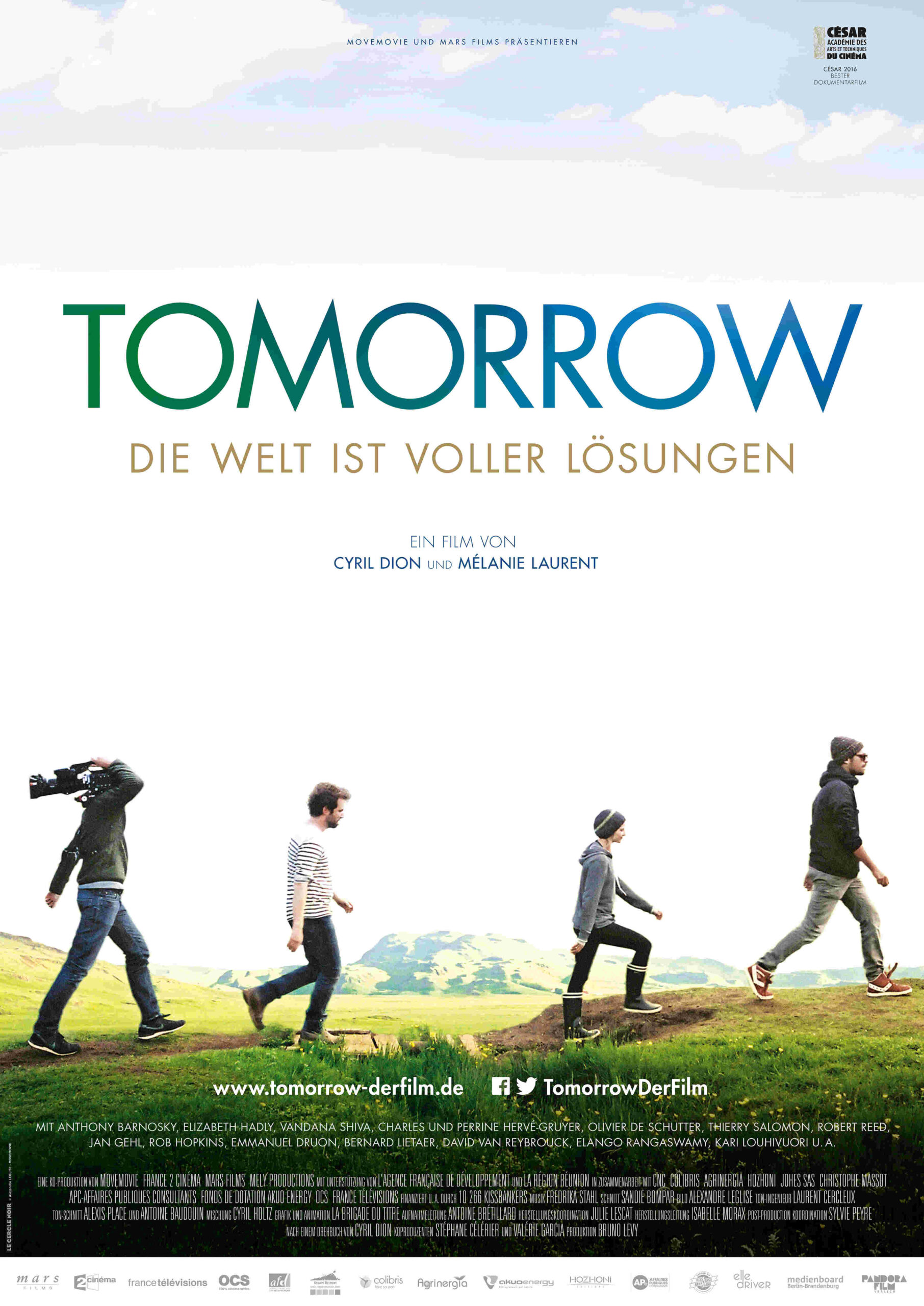 Ankündigungsplakat Film "Tomorrow"