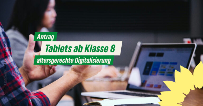 Tablets ab Klasse 8 für eine altersgerechte Digitalisierung im Unterricht
