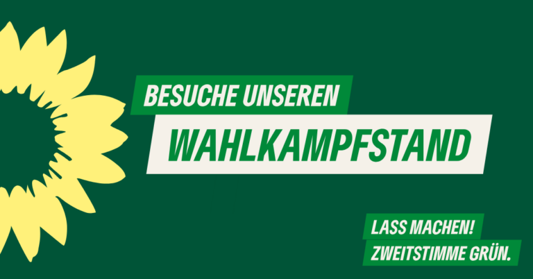 Wahlkampfstand in Gerolstein